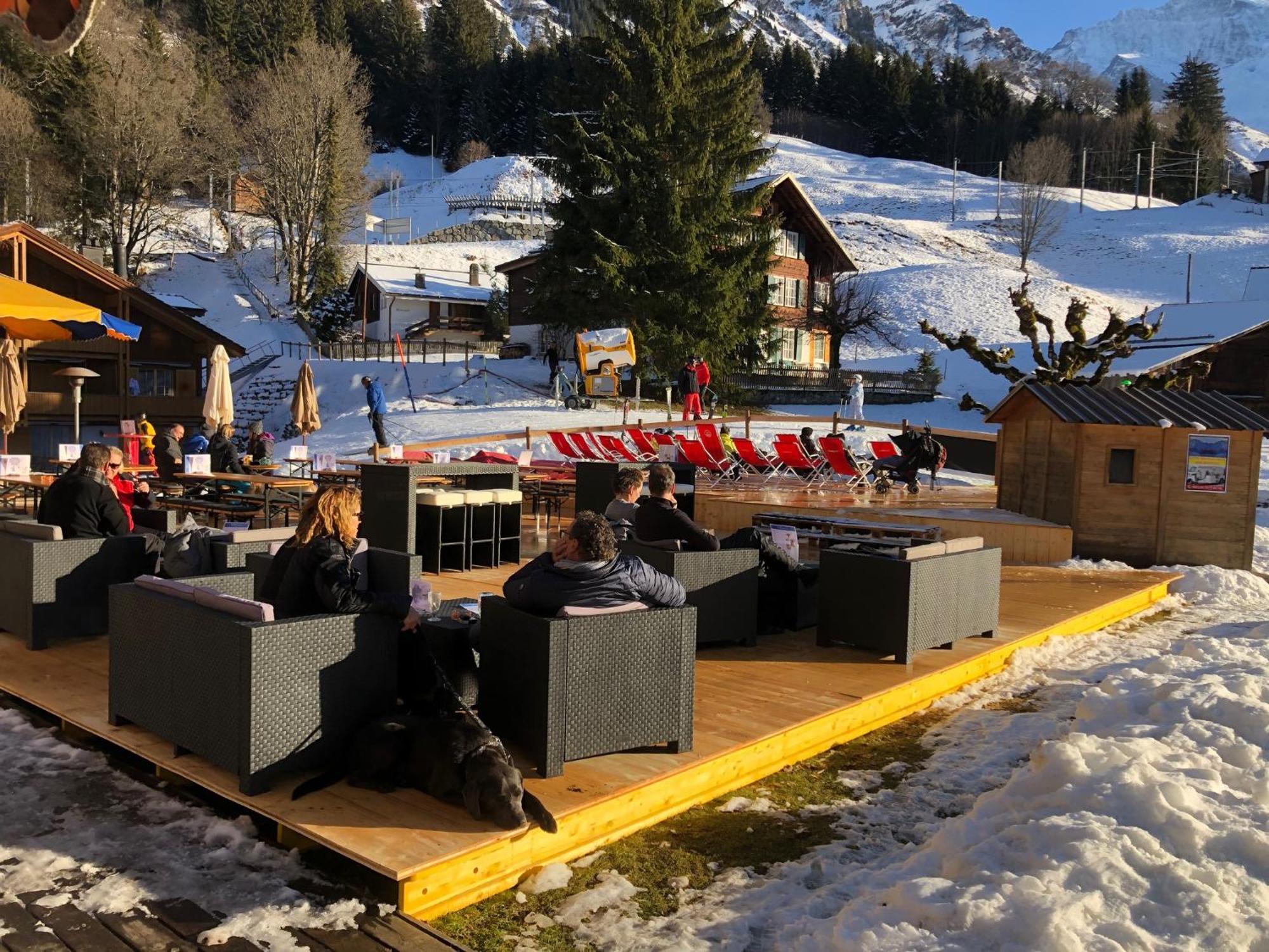 Apartment With Great View At Residence Brunner Wengen Bagian luar foto